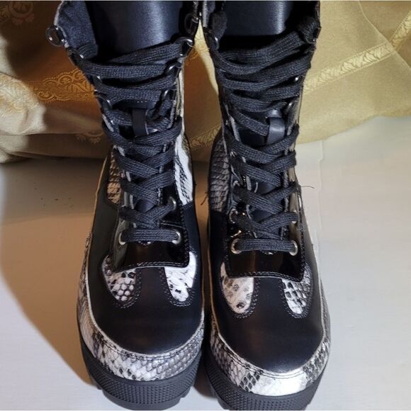 LADIES FASHIONOVA SNAKESKIN LOOK BOOT - Picture 7 of 15
